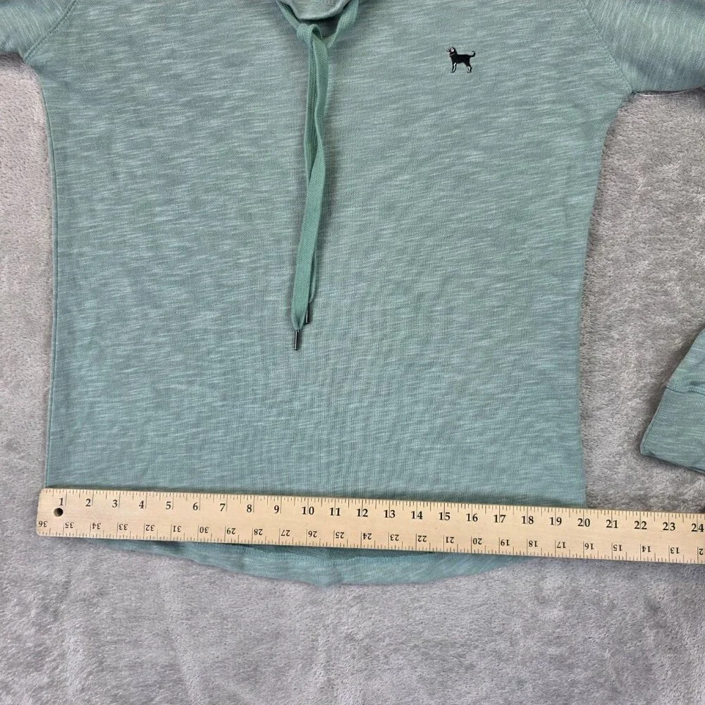 The Black Dog Sweatshirt Womens XS Green Chappy Cowlneck Pullover Long Sleeve - Picture 8 of 10